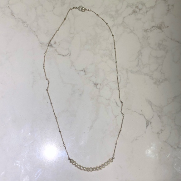 New in Box Freshwater Pearl Bar Necklace - Picture 3 of 4